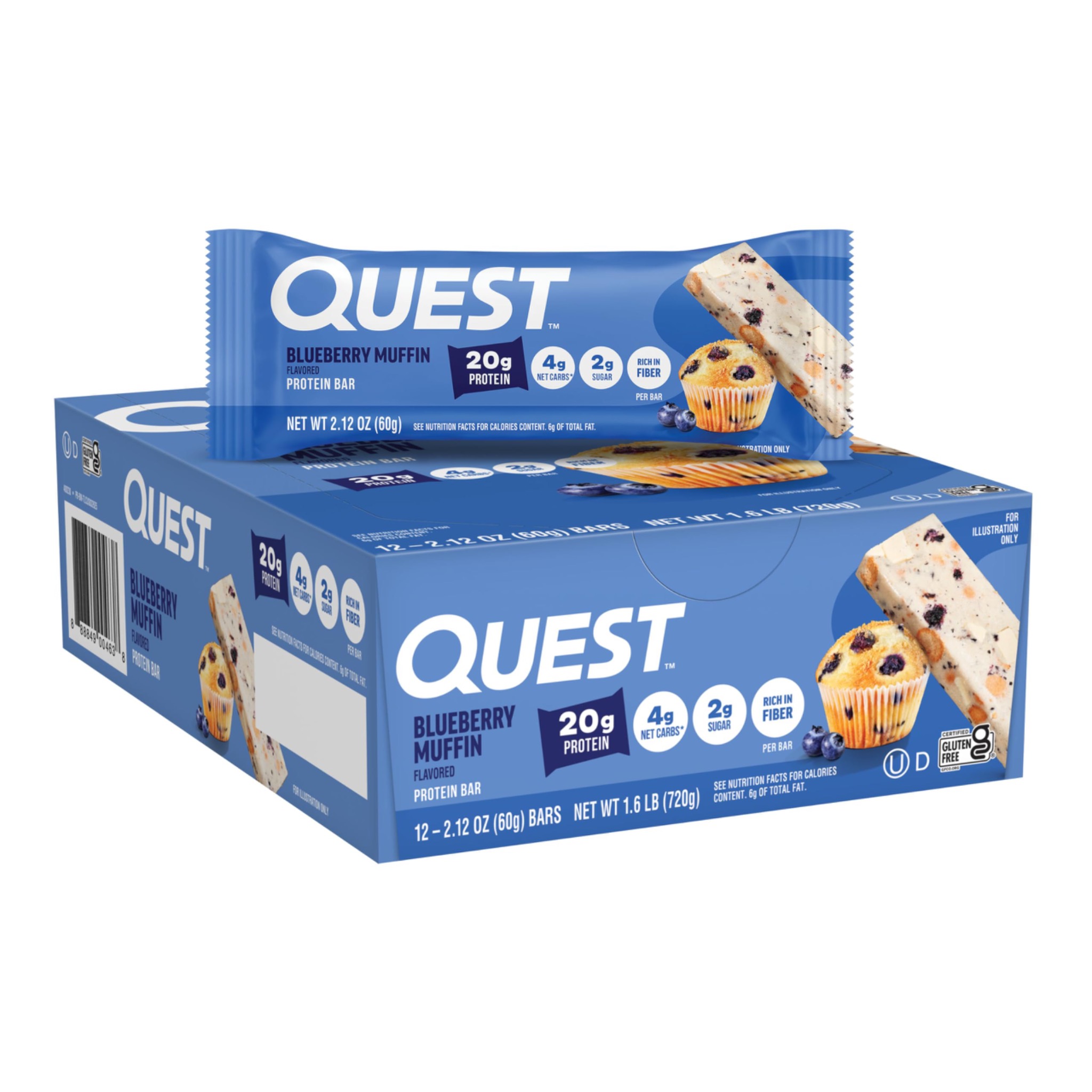 Quest Protein Bar · Blueberry Muffin